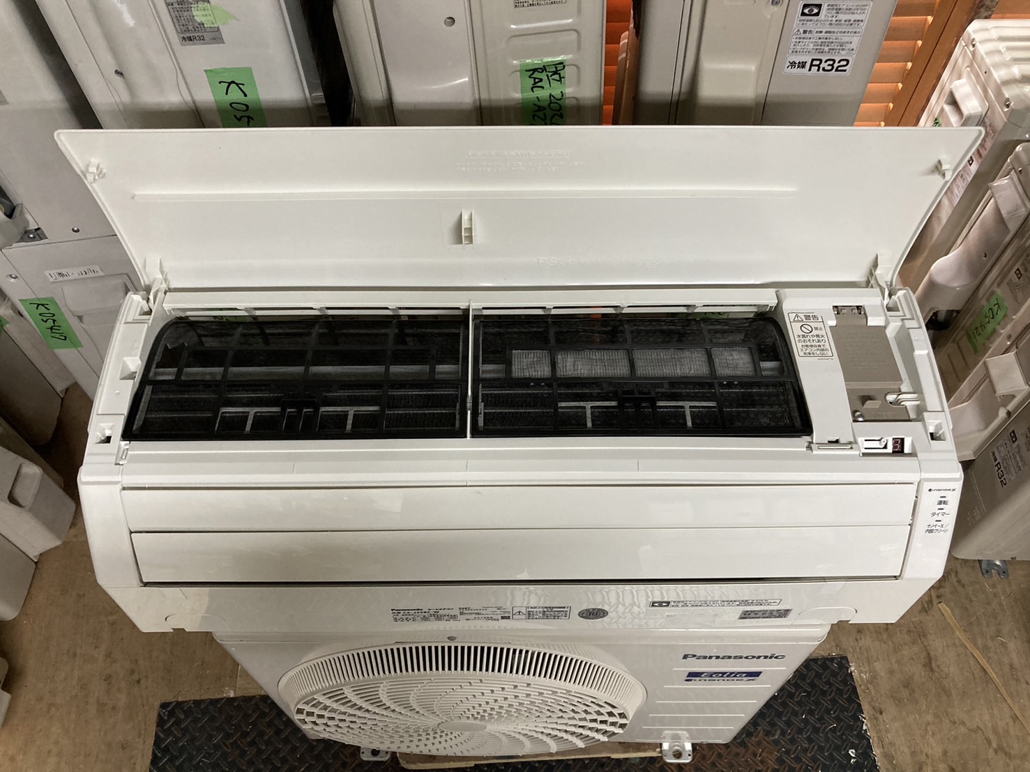 125　Panasonic　2021年製エアコン　8～10畳用　分解洗浄済 XCS-B364DC2-S パナソニック Panasonic ハウジングエアコン XCS
